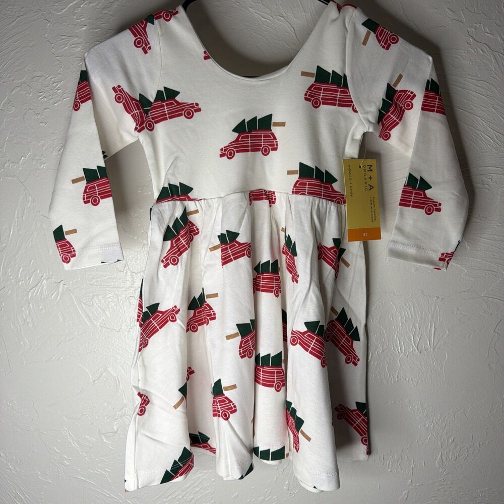 MONICA + ANDY Christmas Vacation Themed Dress-Let’s Dance 4T BNWT